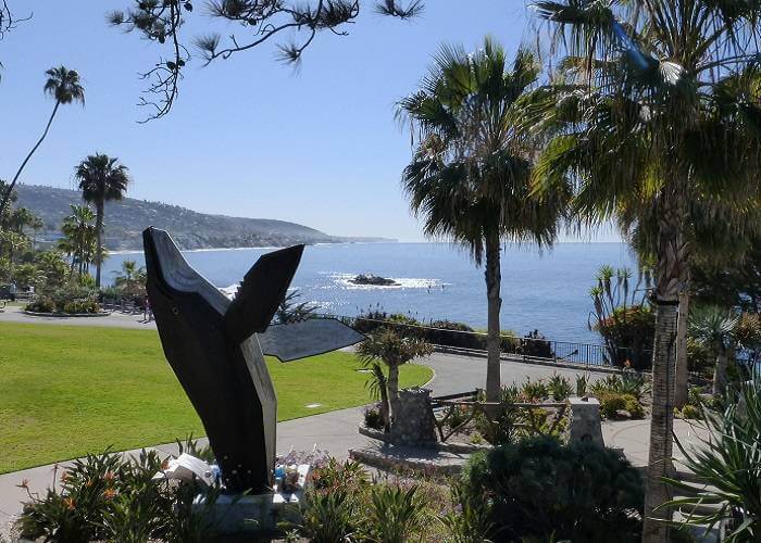 Breaching Whale public art in Heisler Park