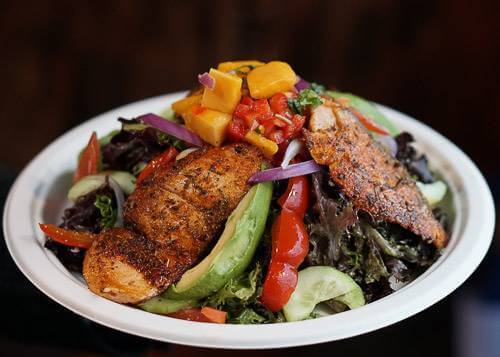 Freshest Finds: Your Trusted Guide to Seafood in Laguna Beach La Sirena Blackened Salmon Salad