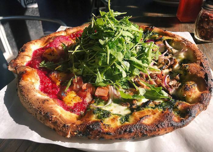 Steal a Pizza My Heart: #NationalPizzaDay Neapolitan Pizzeria Blackberry Pizza And Pesto Bacon Pizza